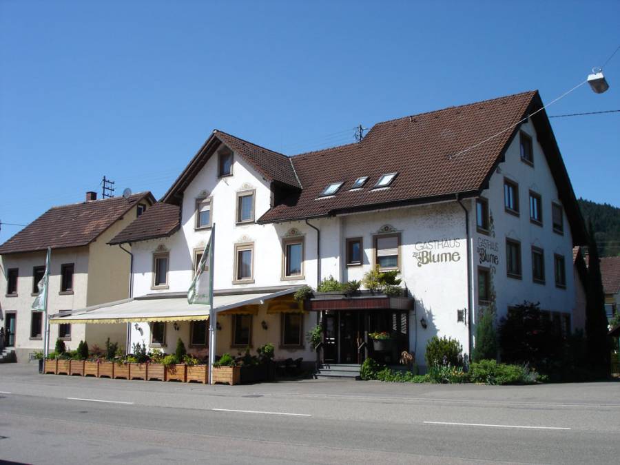 Angekommen in Hausach wurde im "Gasthaus zur Blume" Mittag gegessen