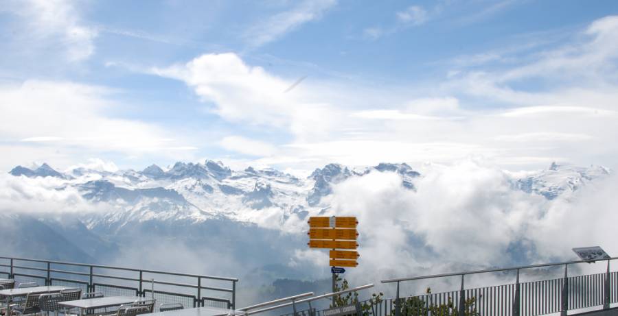 das Alpenpanorama oder  . . . . .