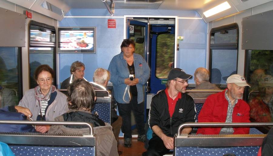 .. und zwar in einen der neuen Stadler  Triebwagen.