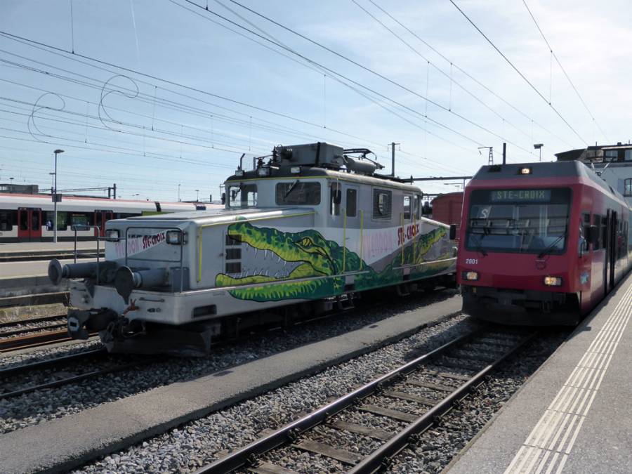 Der Weg ins Val-de-Travers fuhrte uns über Yverdon-les-Bains.